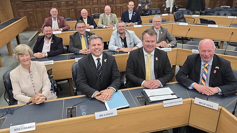 Kent County Council Liberal Democrat Group in the chamber elected May 2025