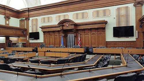 Kent County Council Council Chamber, Sessions House, Maidstone