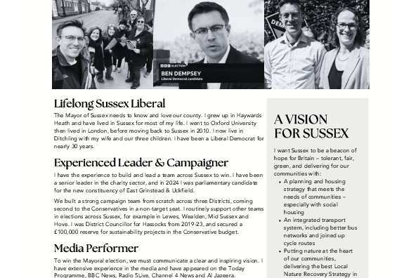 Ben Dempsey Manifesto
