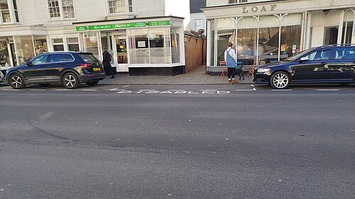 Disabled parking bay