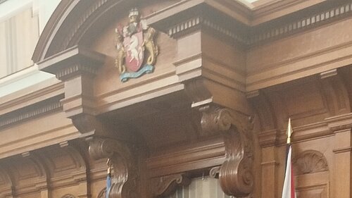 Kent County Council Chamber: Chairs seat